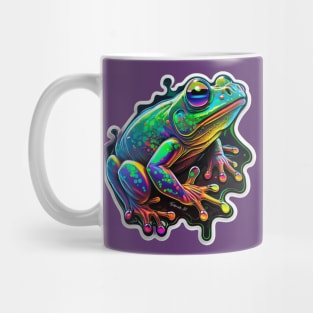Melting Colorful Space Frog #1 Mug